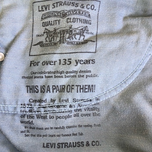 🌿 LEVIS 🌿 Men’s Blue Denim Bootcut Jeans Size W38 L32 - Picture 5 of 6